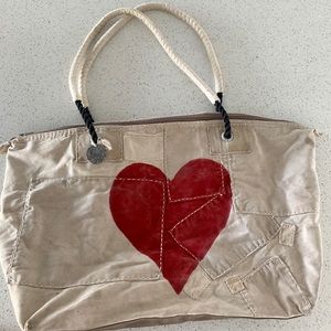 Ali Lamu Large Weekender Bag Heart Red